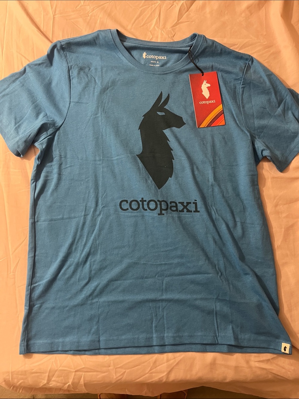 New Cotopaxi blue tee